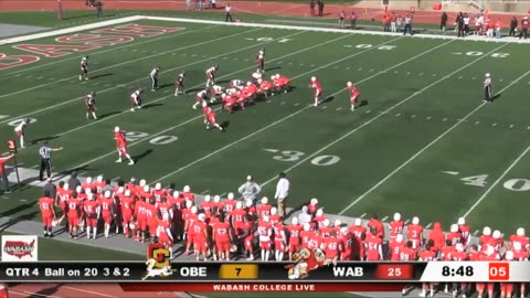 October 20, 2018 - College Football Highlights: Oberlin at Wabash College