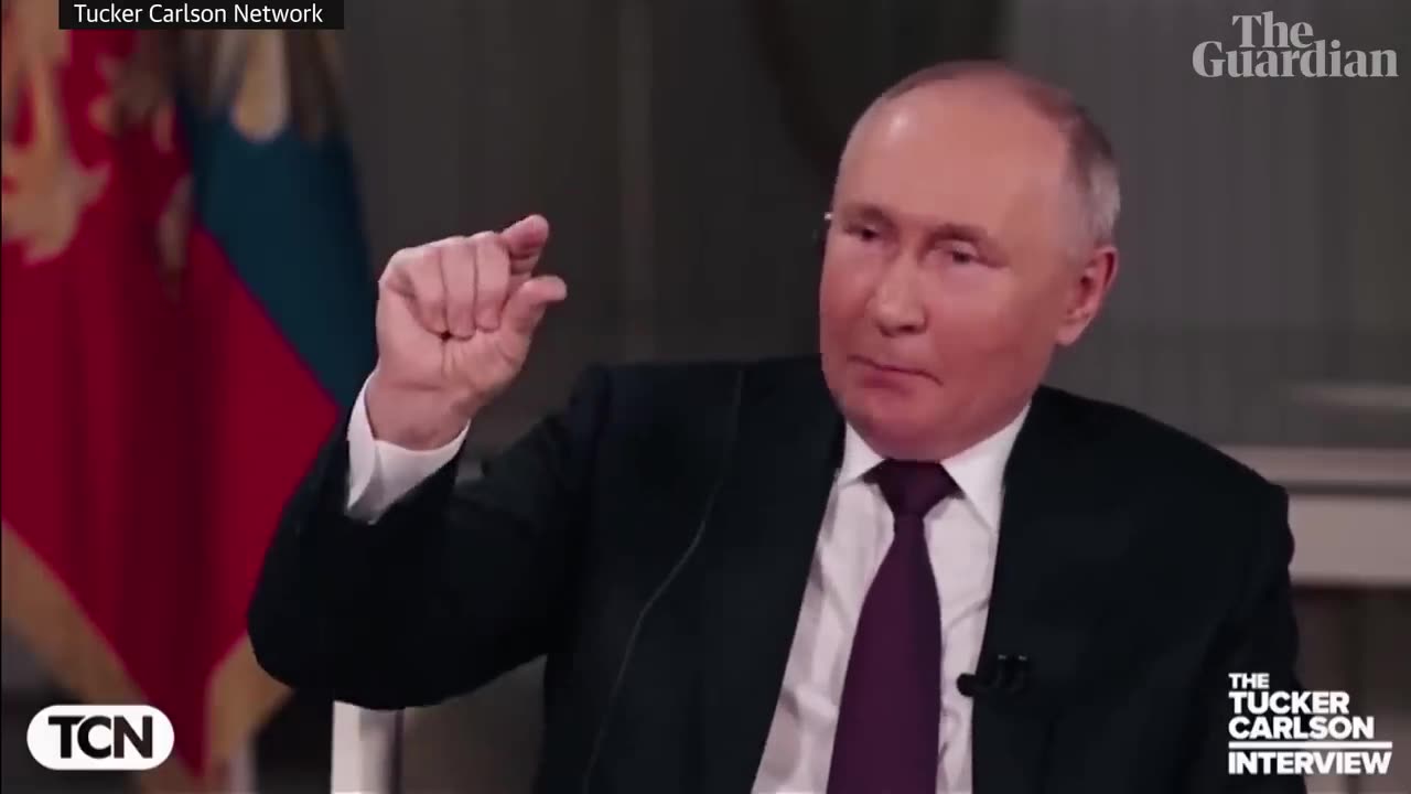 "Vladimir Putin Urges the U.S. to Cease Arming Ukraine to Halt Conflict, Informs Tucker Carlson"