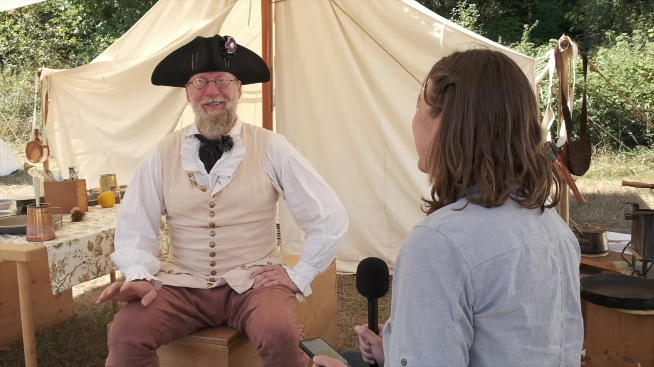 Dance Instructor & Chaplain from the Colonial Era - Reenactor Wylin Tjoelker