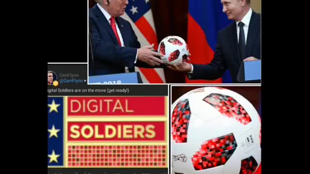 Putin handed off to Trump a soccer ball and said: "The ball is in your court "