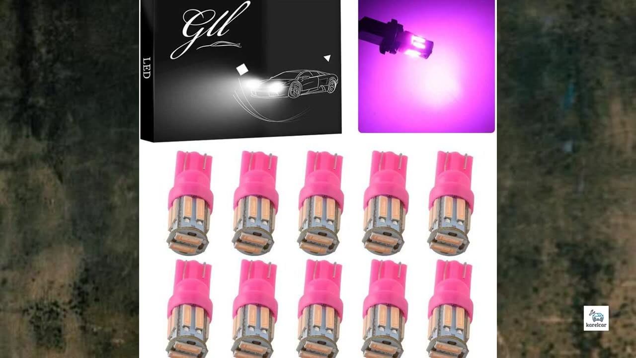 Review - Grandview Pink T10 194 168 921 W5W LED Interior Lights Bulb Car Replacement Lights