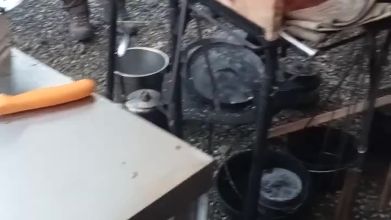 grilled pineapple on fire table