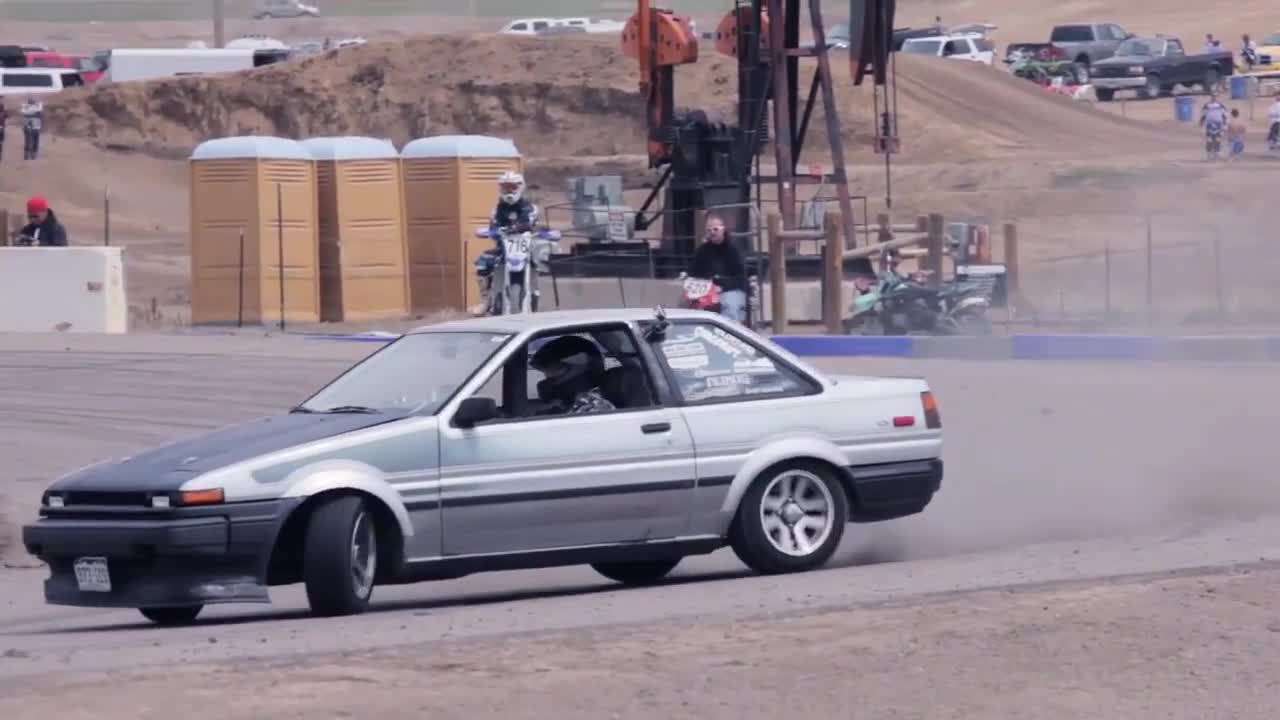 A section of a car racing on street coats