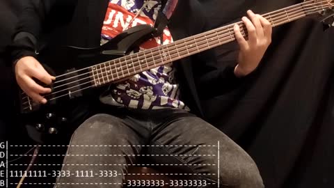 Doomriders - Come Alive Bass Cover (Tabs)
