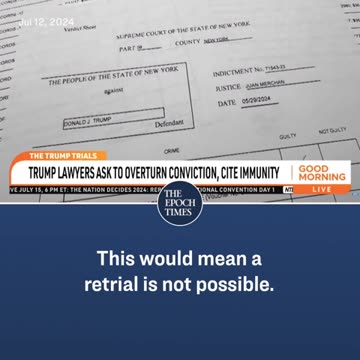 Trump Lawyers Request Juan Merchan DISMISS New York Case