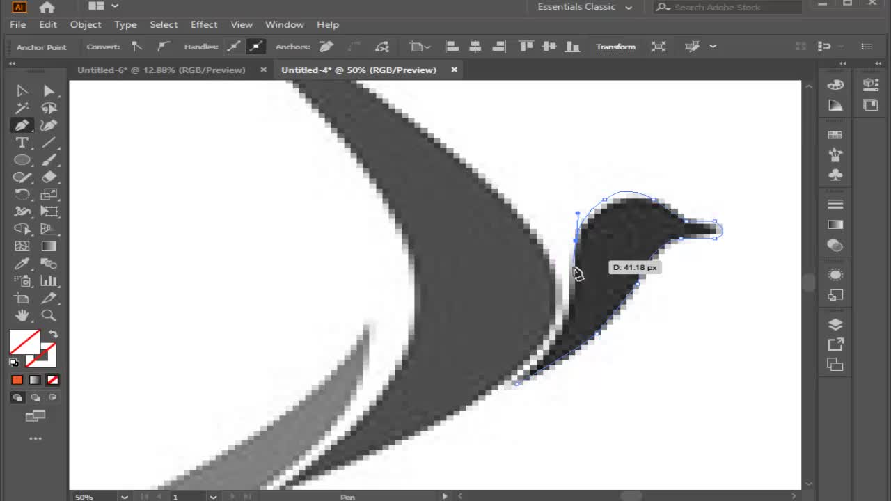 Bird Love Logo Using illustrator 2021