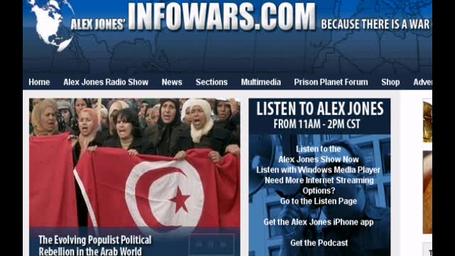 ALEX JONES SHOW FULL EPISODE JAN 30 2011 SUNDAY ARCHIVE