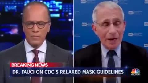 Dr. Fauci head of the CDC lying to the public on mask wearing.