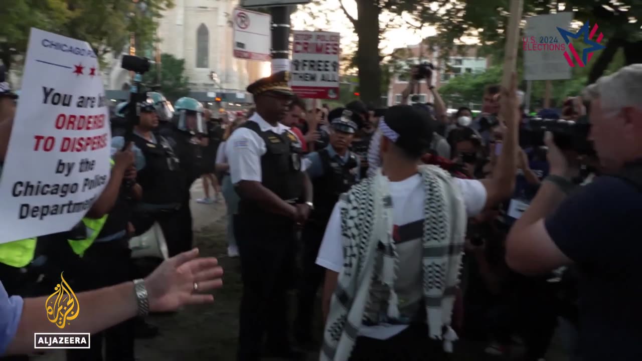 Protests Erupt Outside Democratic Convention: Tensions Rise Over Gaza Conflict