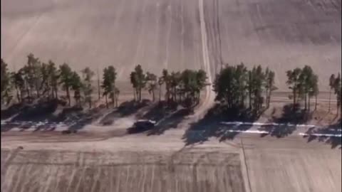 A Russian truck is destroyed by an IED, supposedly planted by SBU