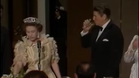 Ronald Reagan Honors Queen Elizabeth II, 1983