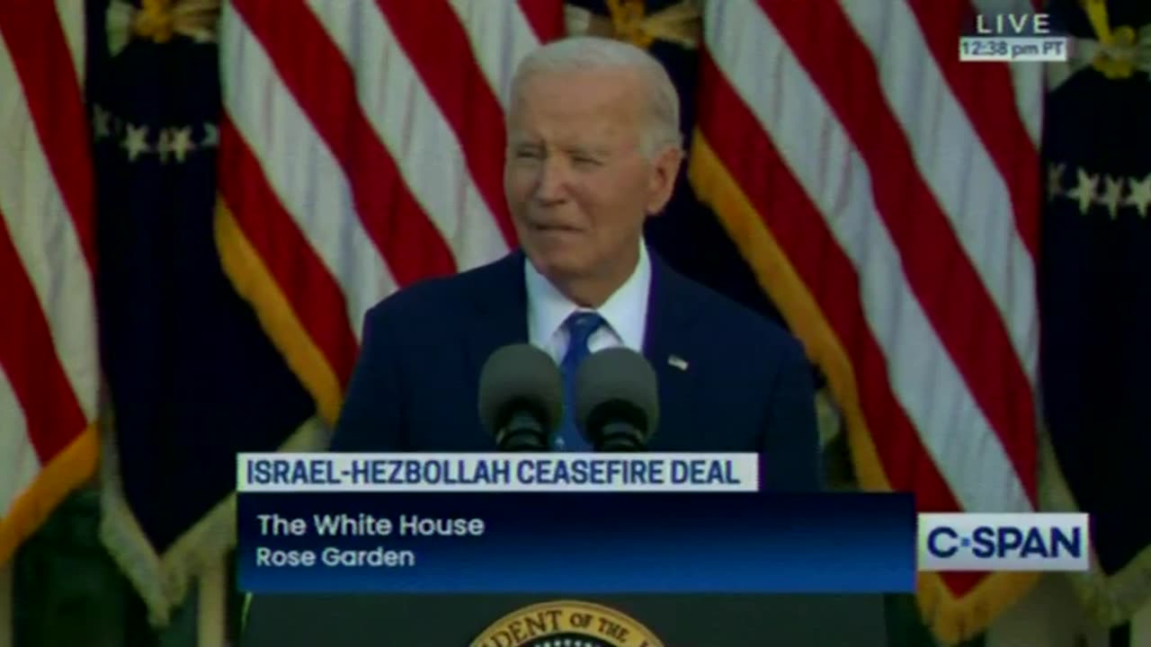 BIDEN: "I have some good news to report from the Middle East