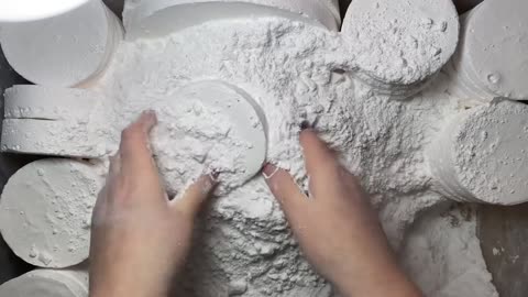 100 Crispy Crunchy Gym Chalk Circles Oddly Satisfying ASMR