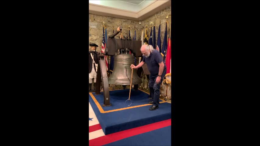 Ringing a Liberty Bell Replica