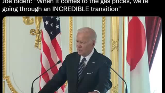 Biden - "We will be less reliable on fossil fuels after this transition"