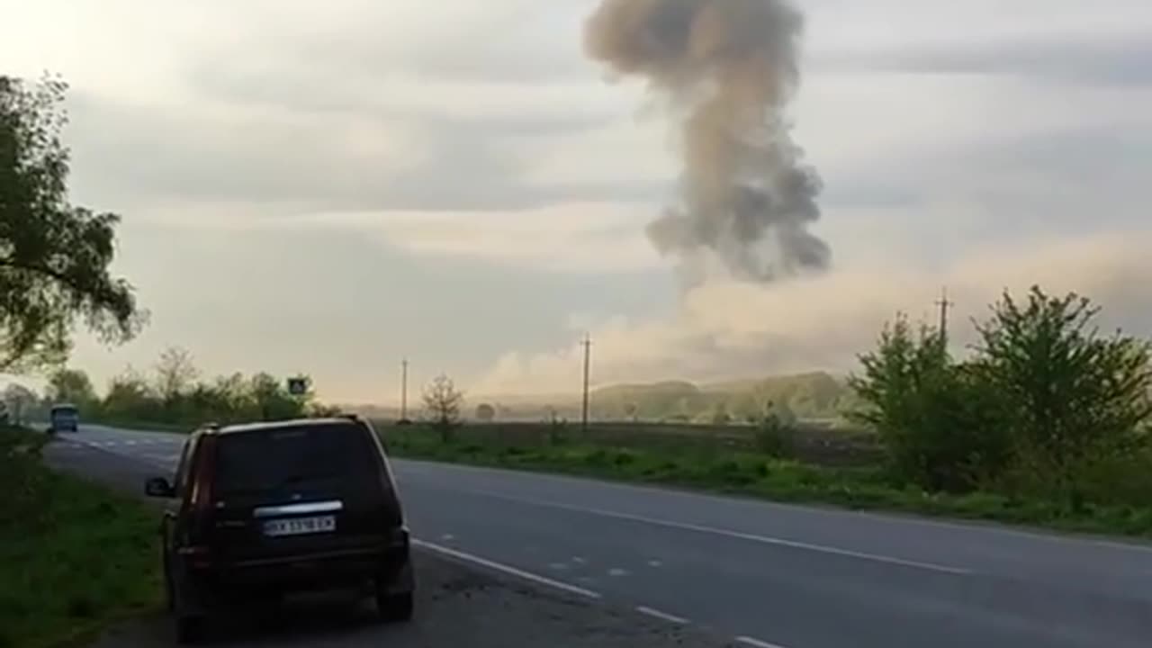 π·πΊπΊπ¦ Archival footage of the epic explosion of an Ukrainian Armed Forces ammunition depot