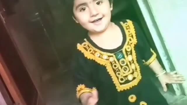 Beautiful acting baby fashion and action