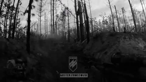 Insane Battle in a Pitch Black Forest (Must See Combat Footage from AZOV Battlegroup)