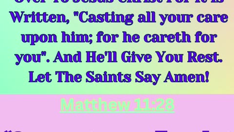 “He'll Give You Rest”🤔