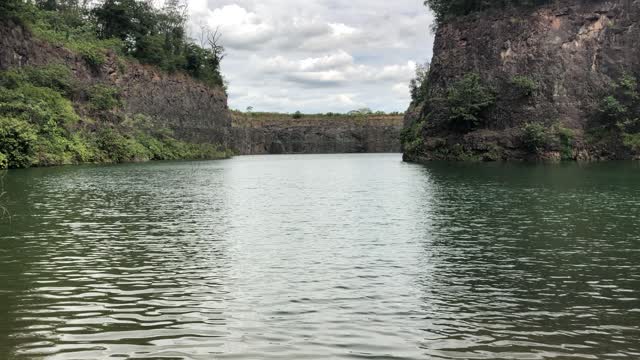 lake formed in abandoned quarry