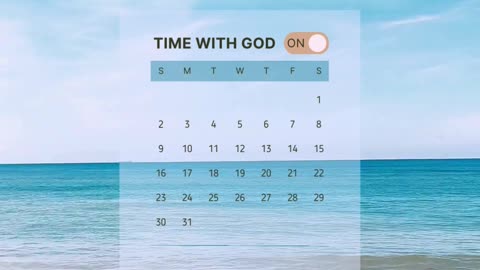 Is God invited into your daily schedule?