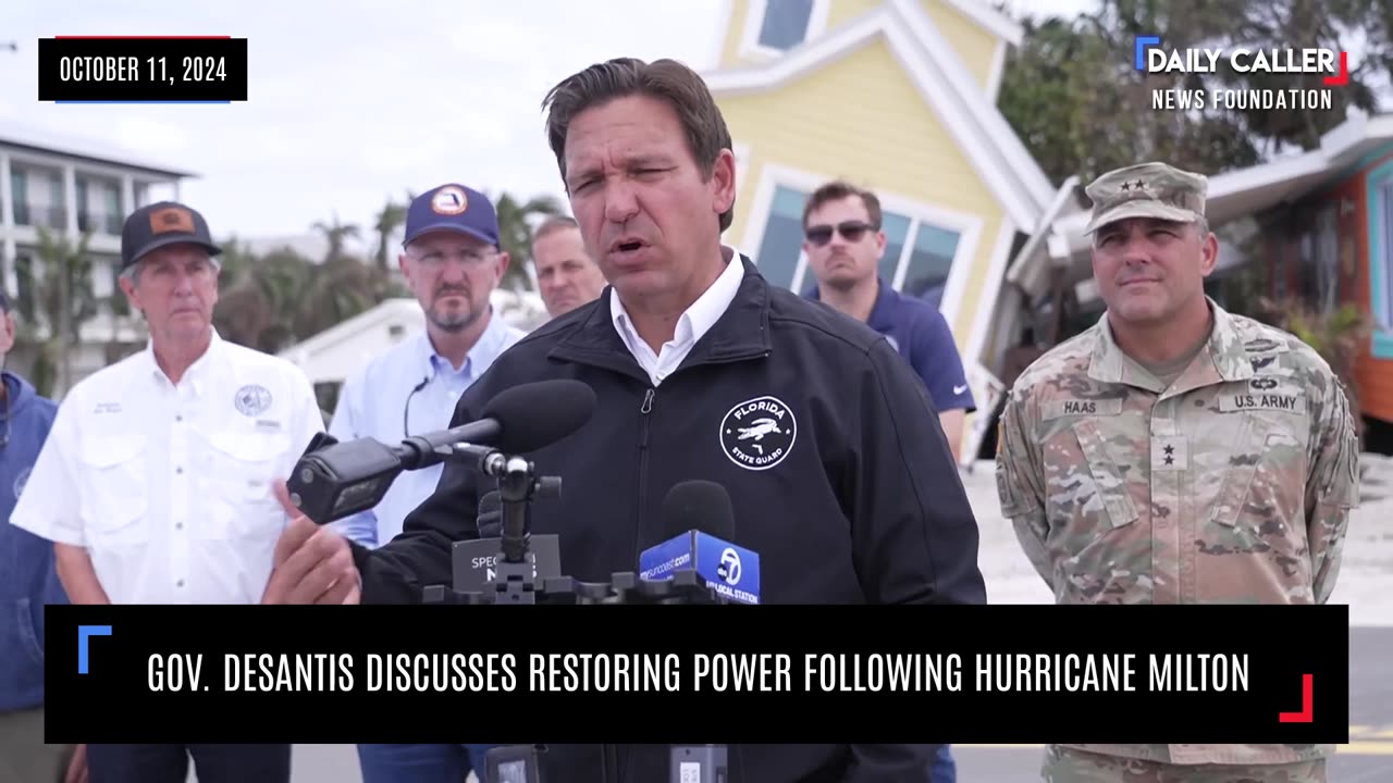 Gov. DeSantis Discusses Restoring Power Following Hurricane Milton