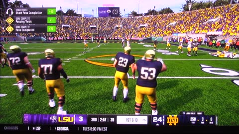 CollegeFootball25: Notre Dame vs LSU (Rose Bowl)