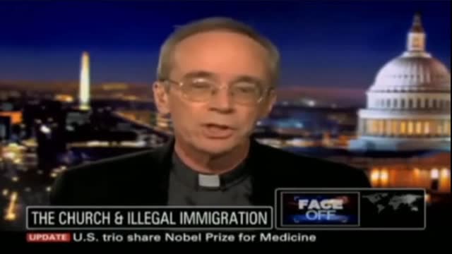 Lou Dobbs and Jesuit priest Thomas J. Reese S.J.