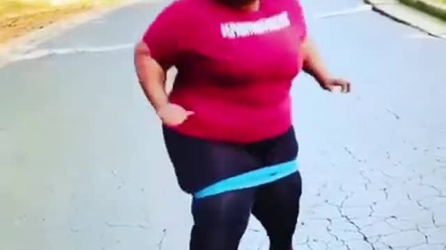 Woman Losing Weight Through Dancing Weight loss