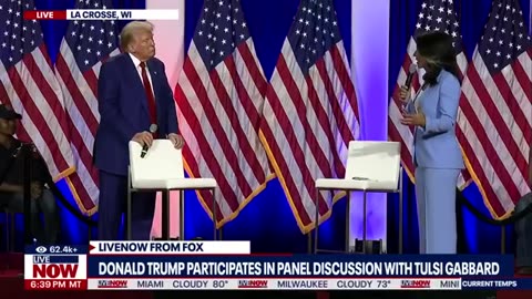 WATCH: Tulsi Gabbard and Donald Trump hold forum event