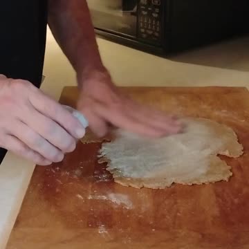 Rolling out the dough....