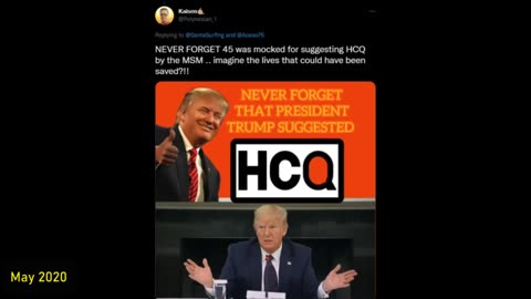 The only vaccine Trump talked about and took HCQ