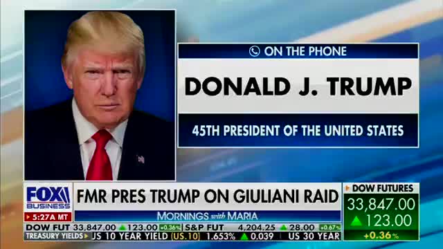 President Trump Speaks Out On Unjust Giuliani Raid