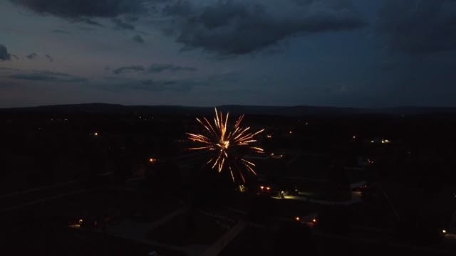 Drone Fireworks Footage