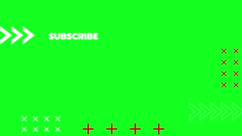 Subscribe Youtube Green Screen Chroma VFX Video Editing Asset