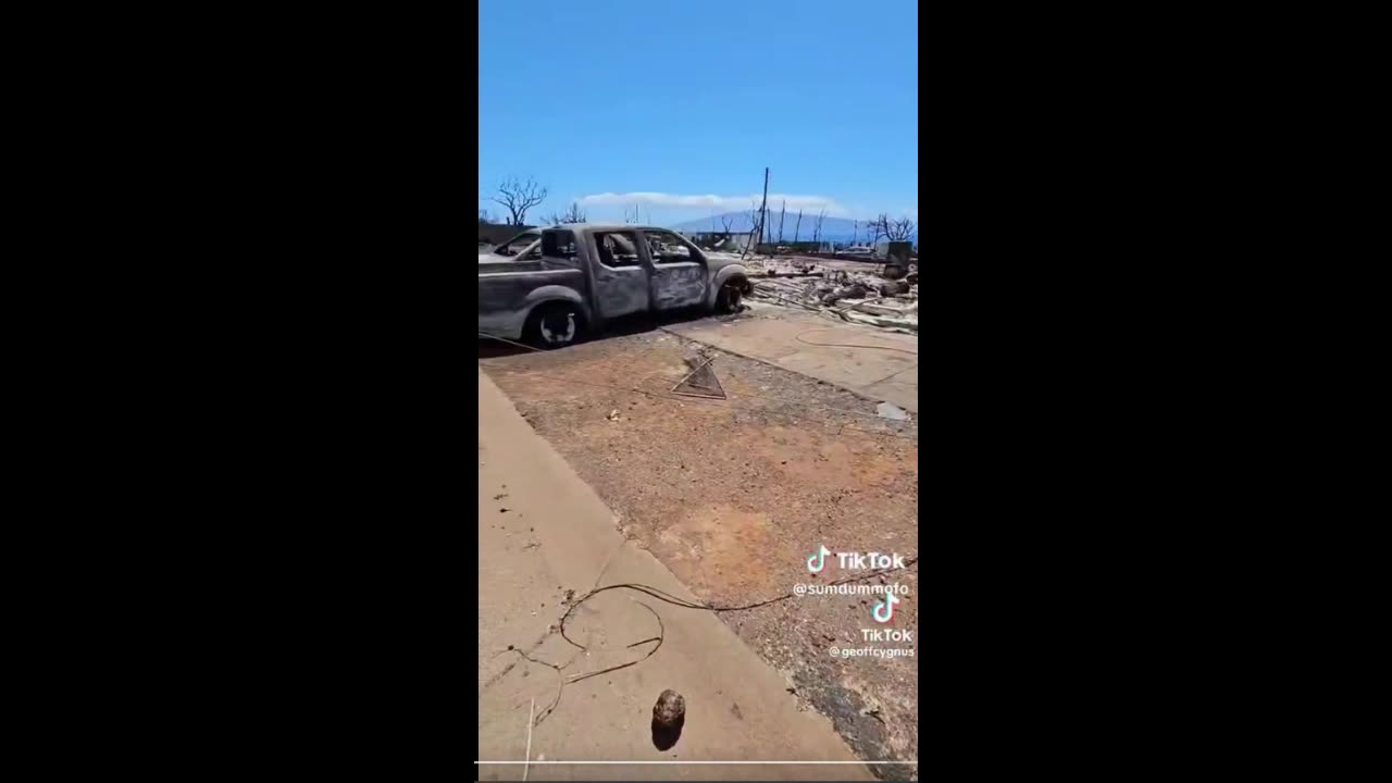 Aftermath in West Maui from Directed Energy Weapon attack