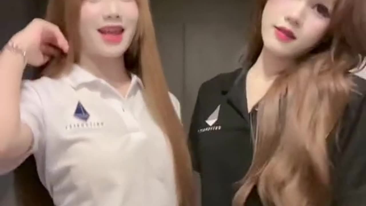 two ladyboys dance ever happy