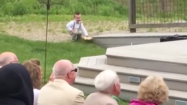 Funny Kid's Ring bearer fails