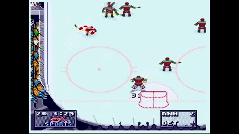 NHL95 (Sega Genesis) Anaheim vs Detroit Part2
