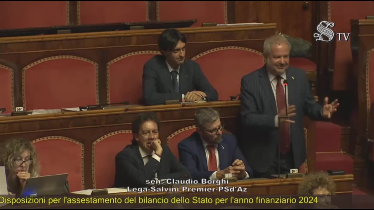 Claudio Borghi Aquilini intervento su rendiconto e assestamento di bilancio.