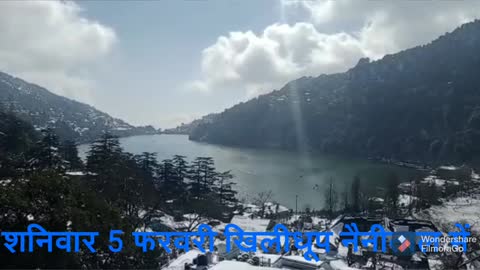 Snow fall at Nainital,India