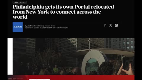 A PORTAL OPENS IN PHILADELPHIA IF THIS ISNT A SIGN OF THE TIMES THEN I DONT KNOW WHAT IS