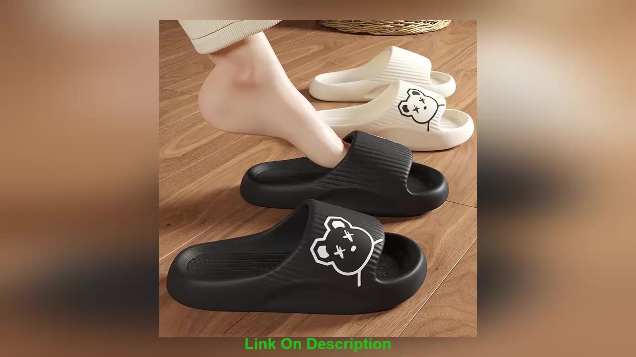 Home Summer Women Men's Slippers Thick Flat Platform