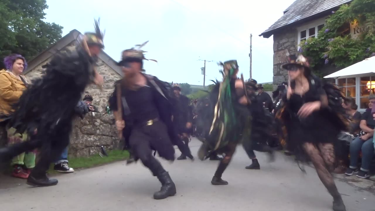 Beltane Border Morris - Haytor - Rugglestone Inn, Widecombe - 27 Jul 23