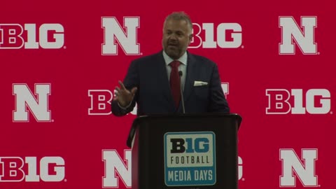 Nebraska's Matt Rhule Address the Media @ Day 2 of Big Ten Football Media Day