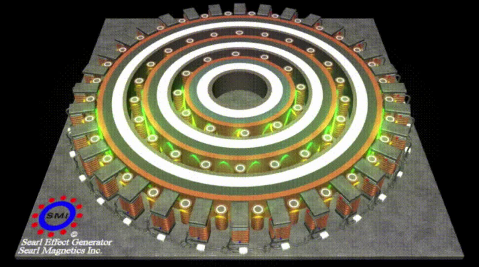 SEG Magnetic Waveforms Animation (Searl Effect Generator) - No Audio