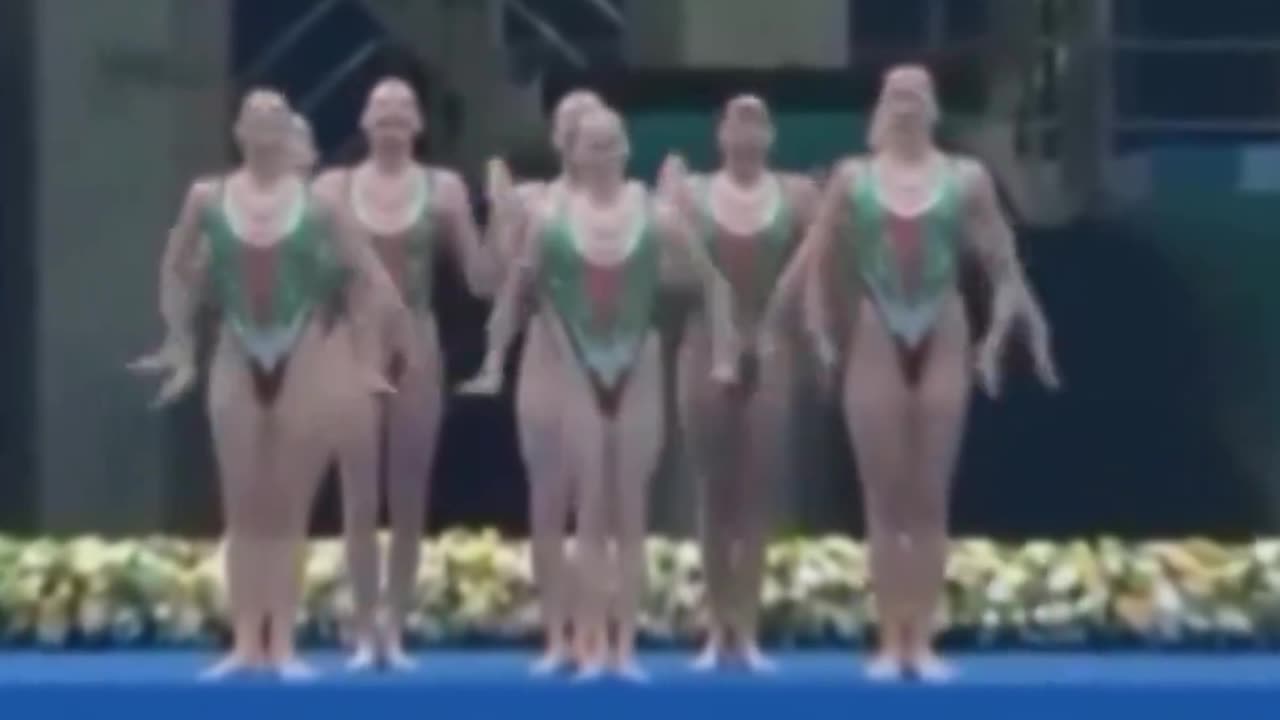 👀Russian artistic swimming team in Paris Olympics