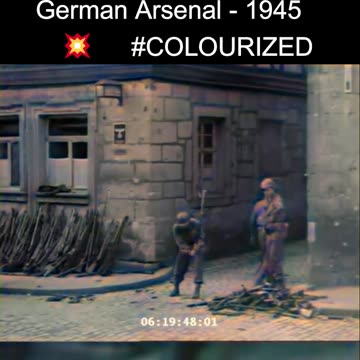 Secret Weapons Exposed, US Troops Unleash Destruction on German Arsenal - 1945 🇺🇸💥🇩🇪 #COLOURIZED
