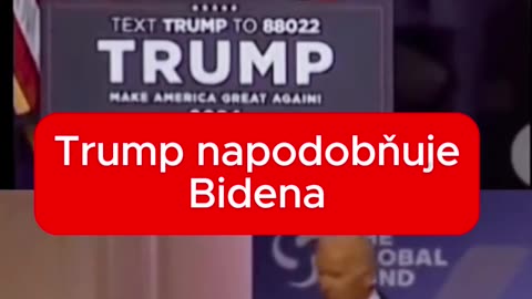 Tramp napodobňuje Bidena