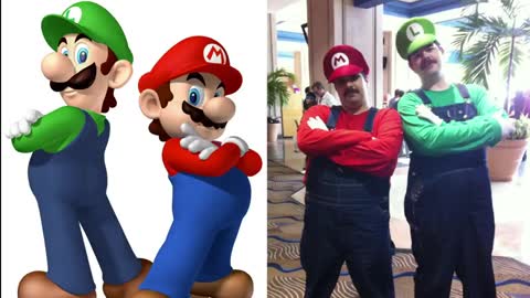 Super mario cosplay real life characters